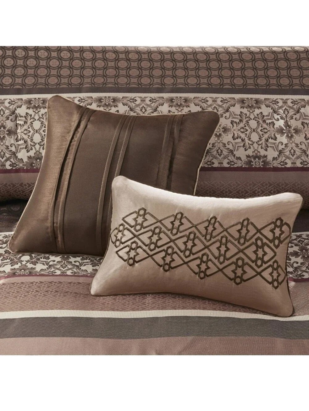 Madison Park Princeton Cozy Bedspread Set - Luxurious Jaquard Traditional Damask